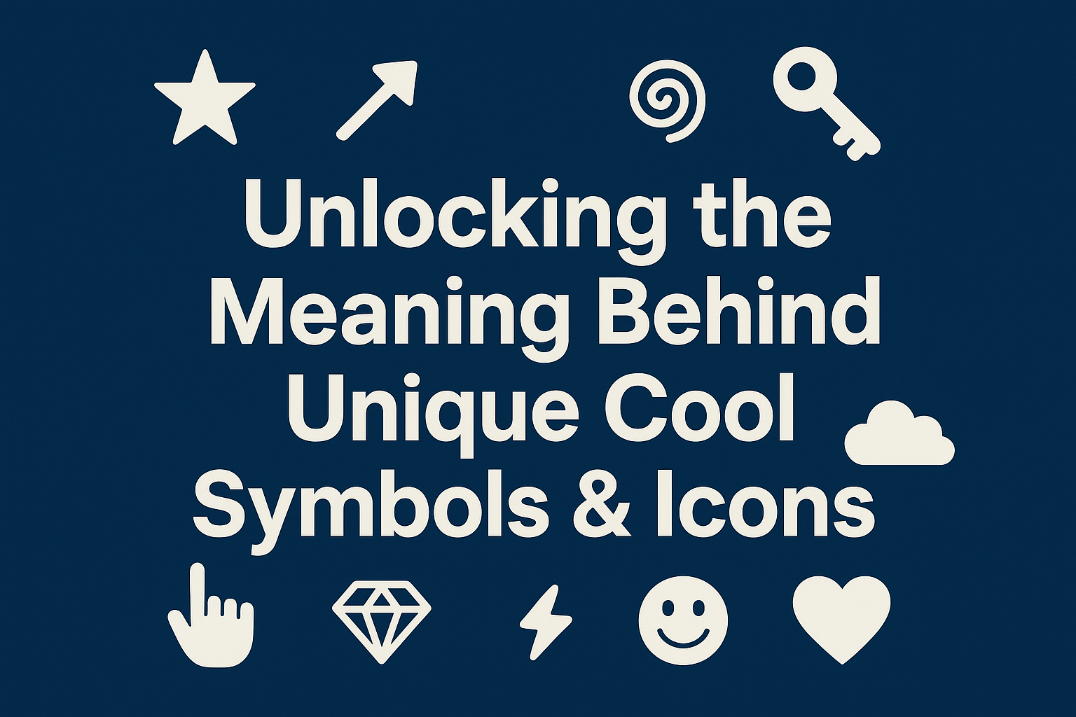 Unlocking the Meaning Behind Unique Cool Symbols & Icons